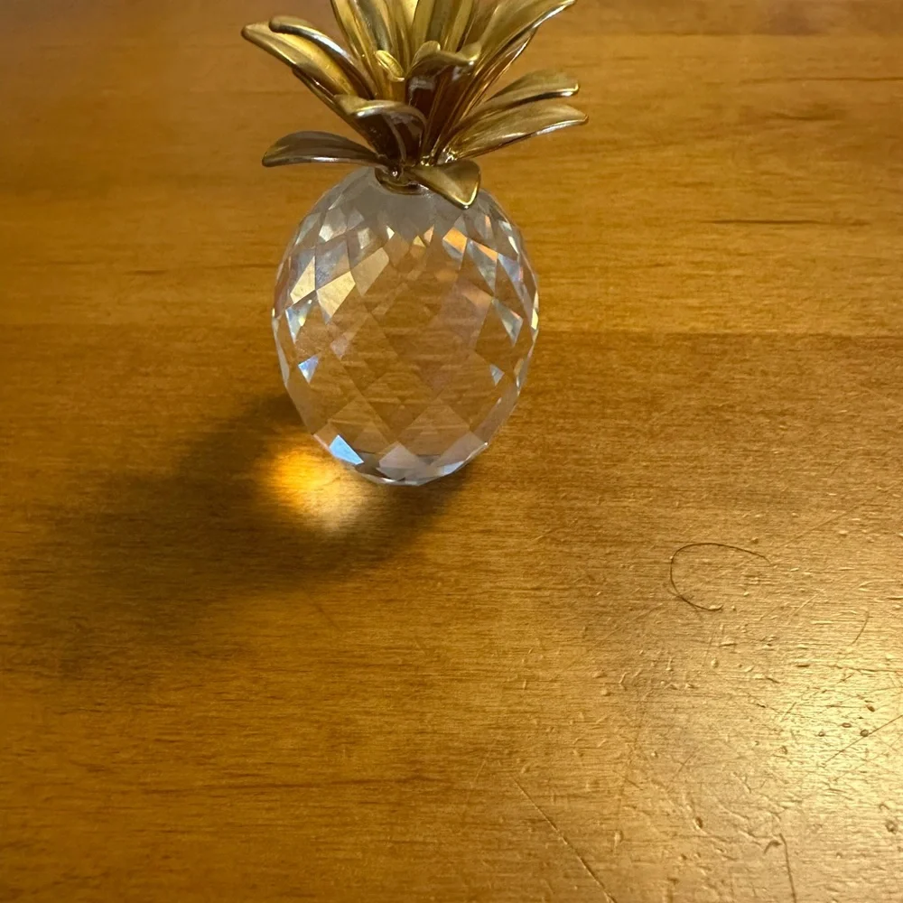 Swarovski Vintage Retired Pineapple with smooth leaves - Picture 2 of 4